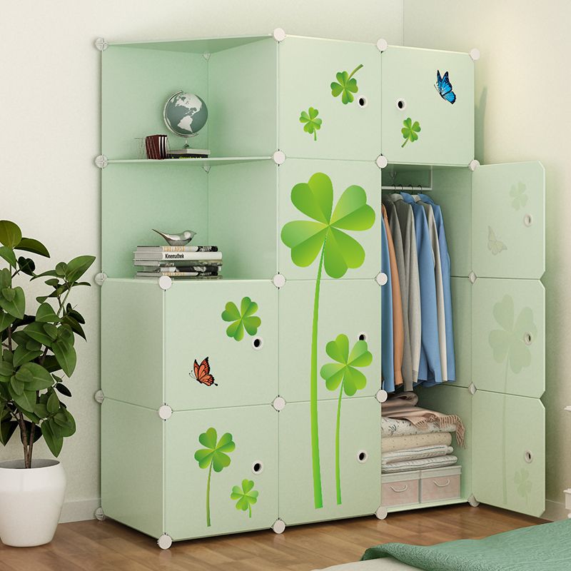 家庭用多機能ワードローブ組み立て寝室賃貸住宅収納ワードローブ子供シンプルワードローブ学生寮ワードローブ