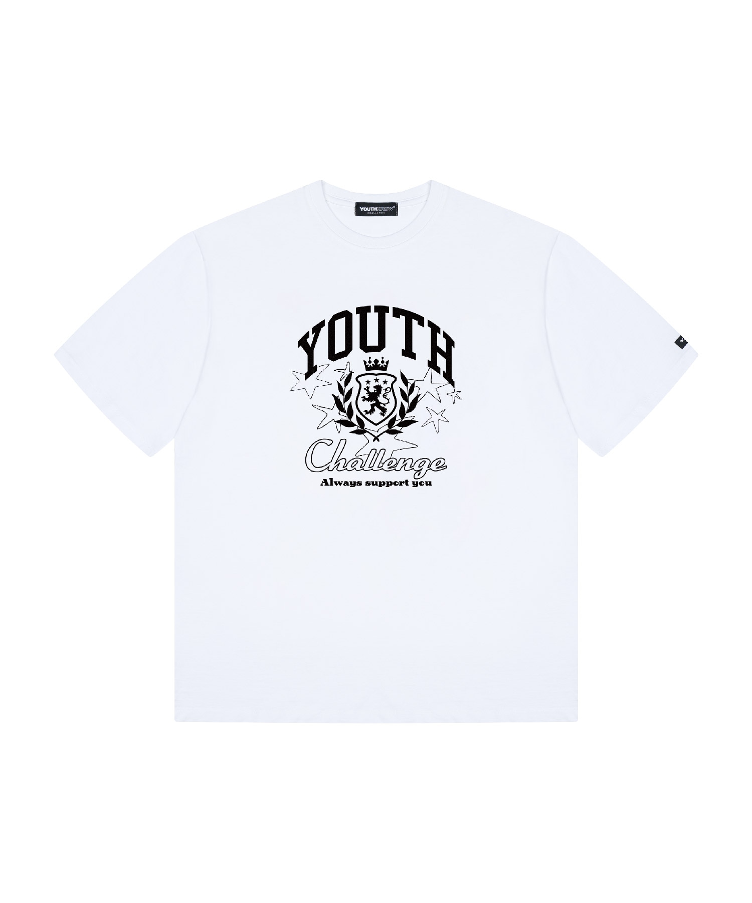 YK Laurel Boxy Tee-White