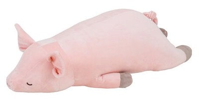 他サイト： 【即納】プレミアムねむねむ アニマルズ 抱きまくら L ブタのピンキー 28977-21 りぶはあと 正規品 抱き枕 ぬいぐるみの商品画像