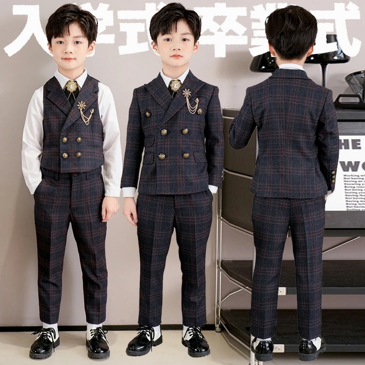エクスクルーシブ小学校卒業式 男の子 スーツ おしゃれ 韓国 ゆったりサイズ ウエストゴム 七五三 お受験 入学式 卒園式 結婚式 発表会 演奏会 スーツ 男の子 卒業式 スーツ 小学生 キッズ スー
