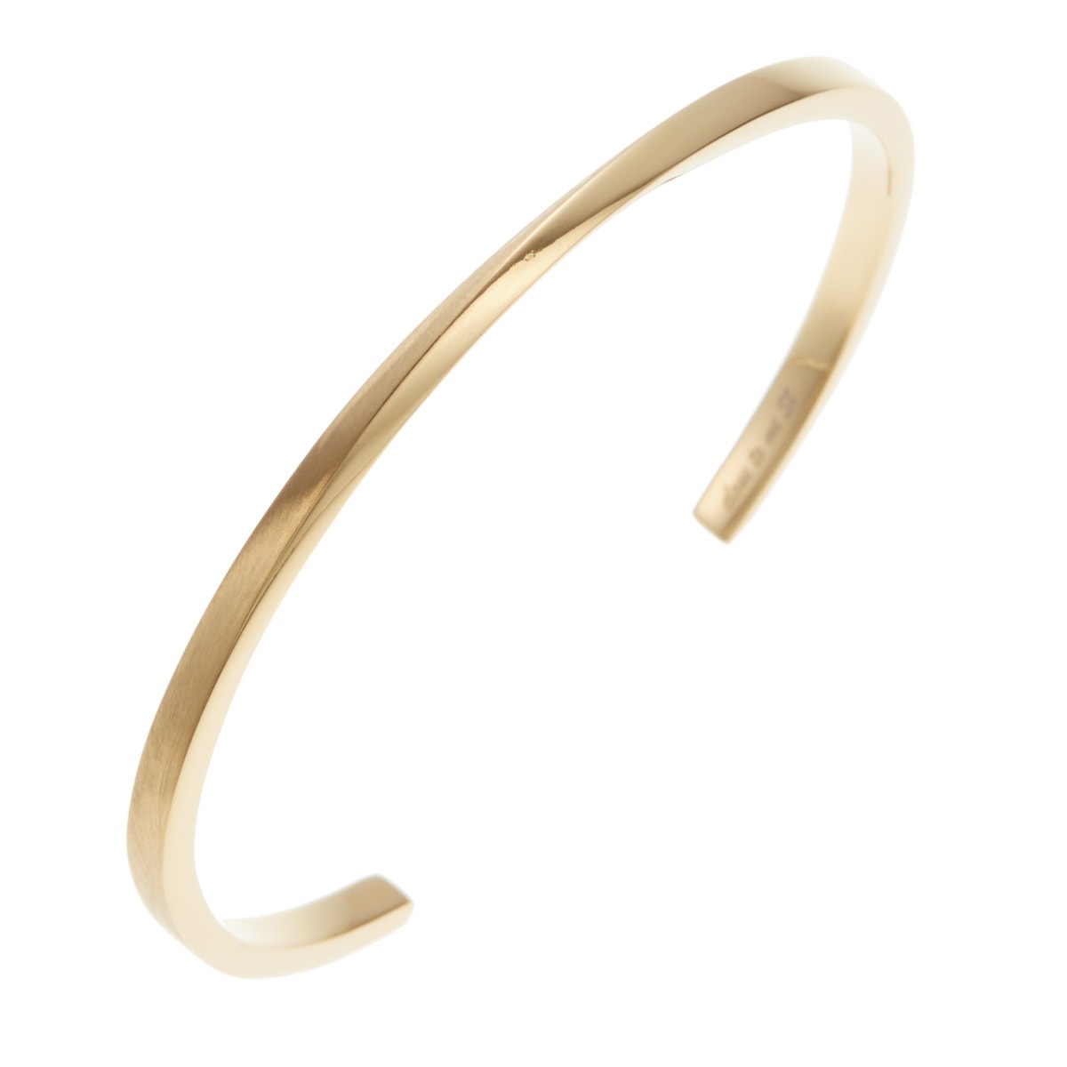 バングル レディース サージカルステンレス316L ゴールド 細身 シンプル 金属アレルギー対応