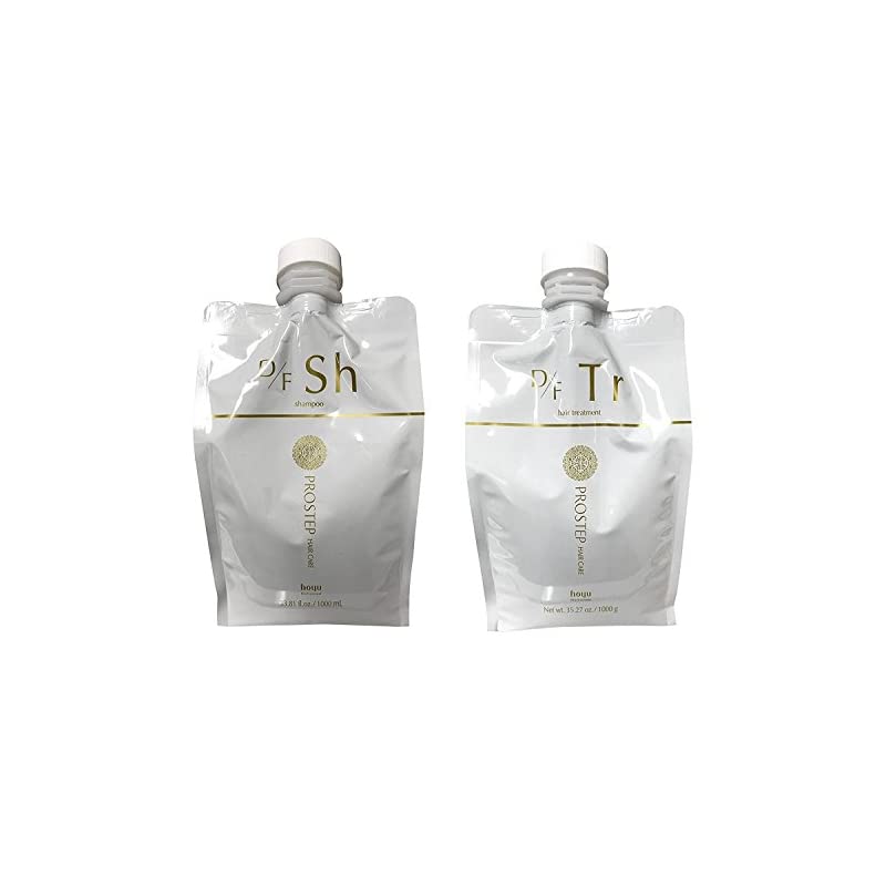 hoyu ホーユー プロステップ ヘアケア D/F シャンプー 1000ml & トリートメント 1000g セット レフィル