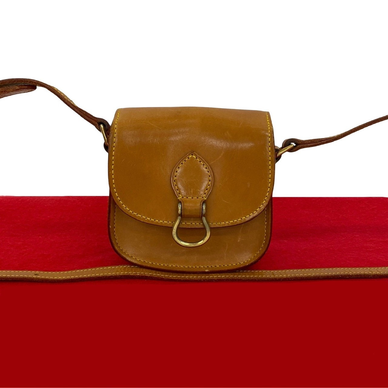 ミニ ミニ サンクルーショルダーバッグ レザー ブラウン 26101