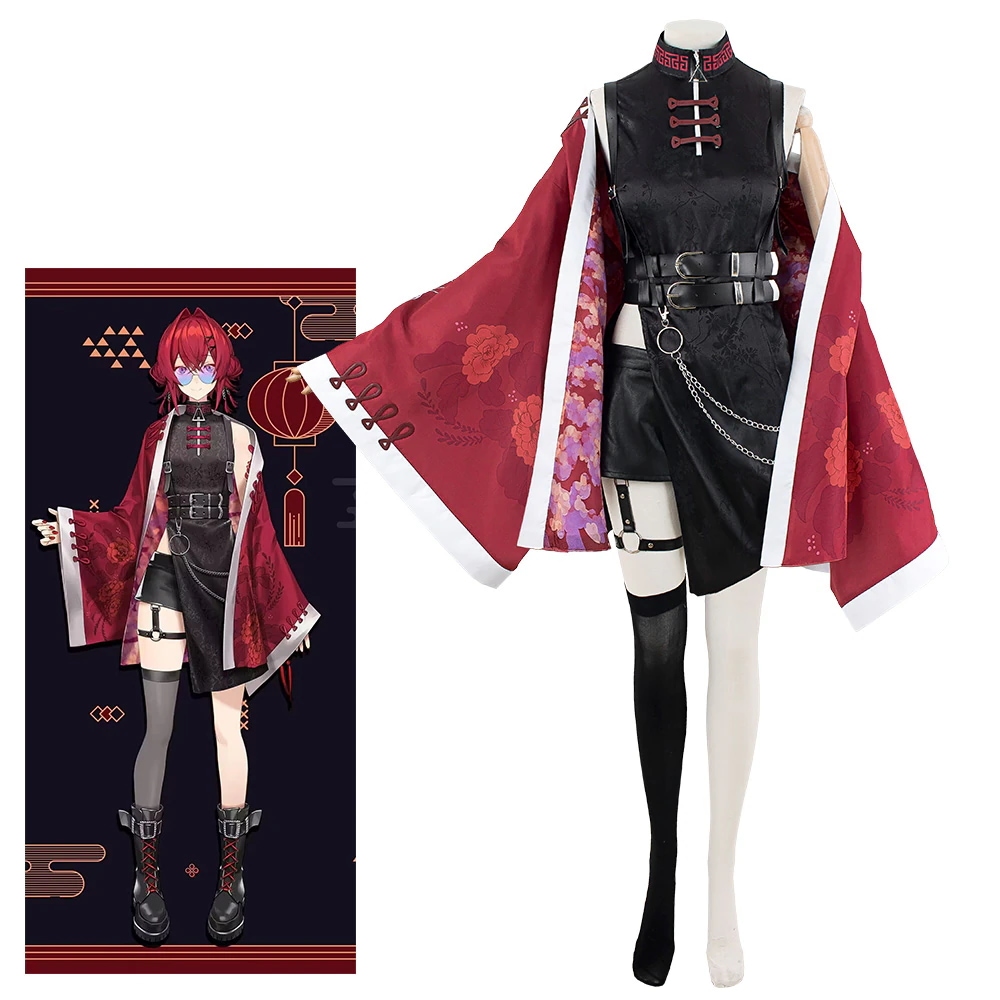 バーチャルYouTuber　　にじさんじ　コスプレ　新衣装　チャイナドレス　アンジュカトリーナ　 コスプレ衣装