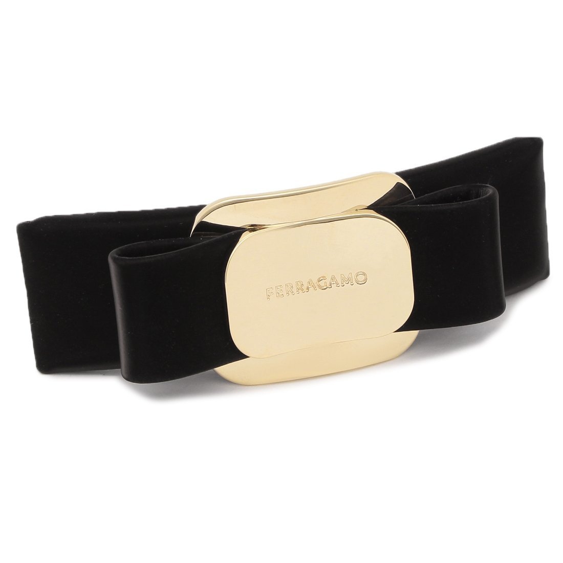 バレッタ ヴァラ ブラック ゴールド レディース Salvatore Ferragamo 340453 0786465