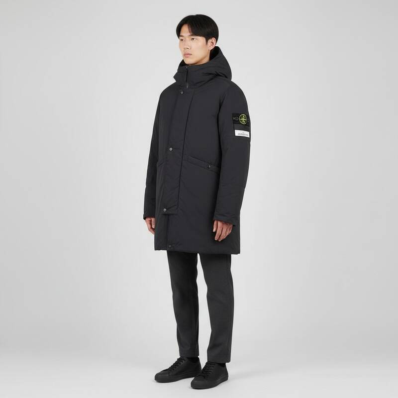 [ロロモダ] ストーンアイランド ロゴパッチ付きメンズジャンパー / S157100008-S0026-V0029