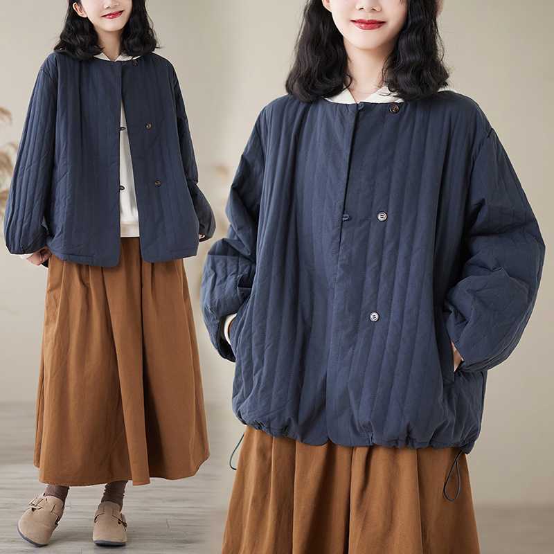 「ファットガール」 2024秋冬新品 中綿コート レトロ 厚手 大きいサイズ 体型ーカバー レディース 裏起毛 パーカー アウター メガ割30%までに制限 4,526円