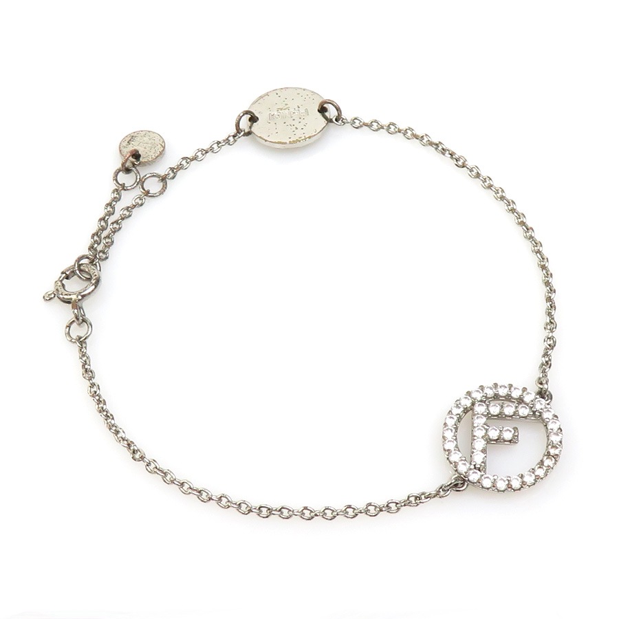 フェンディ FENDI ブレスレット エフイズ メタル シルバー レディース r10599g