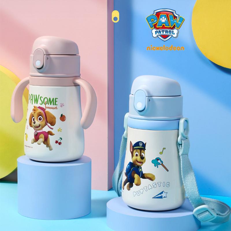 a798水筒 ステンレスボトル パウパトロール (Paw Patrol) キッズ 2way 直飲み コップ付 子供 保温 保冷 超軽量 360ml