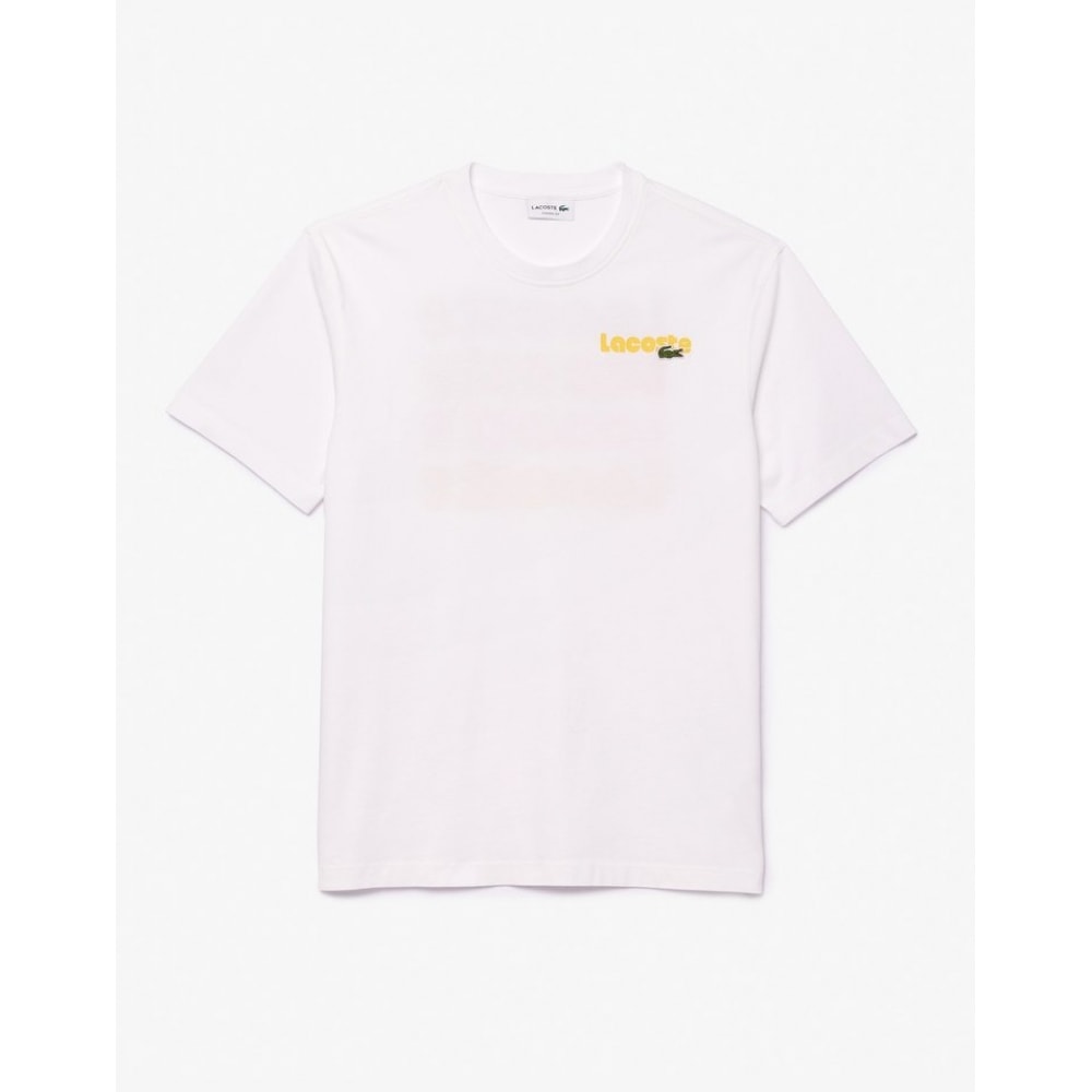 ラコステメンズサマーパックピグメントプリント T シャツ TH7544-54G 001