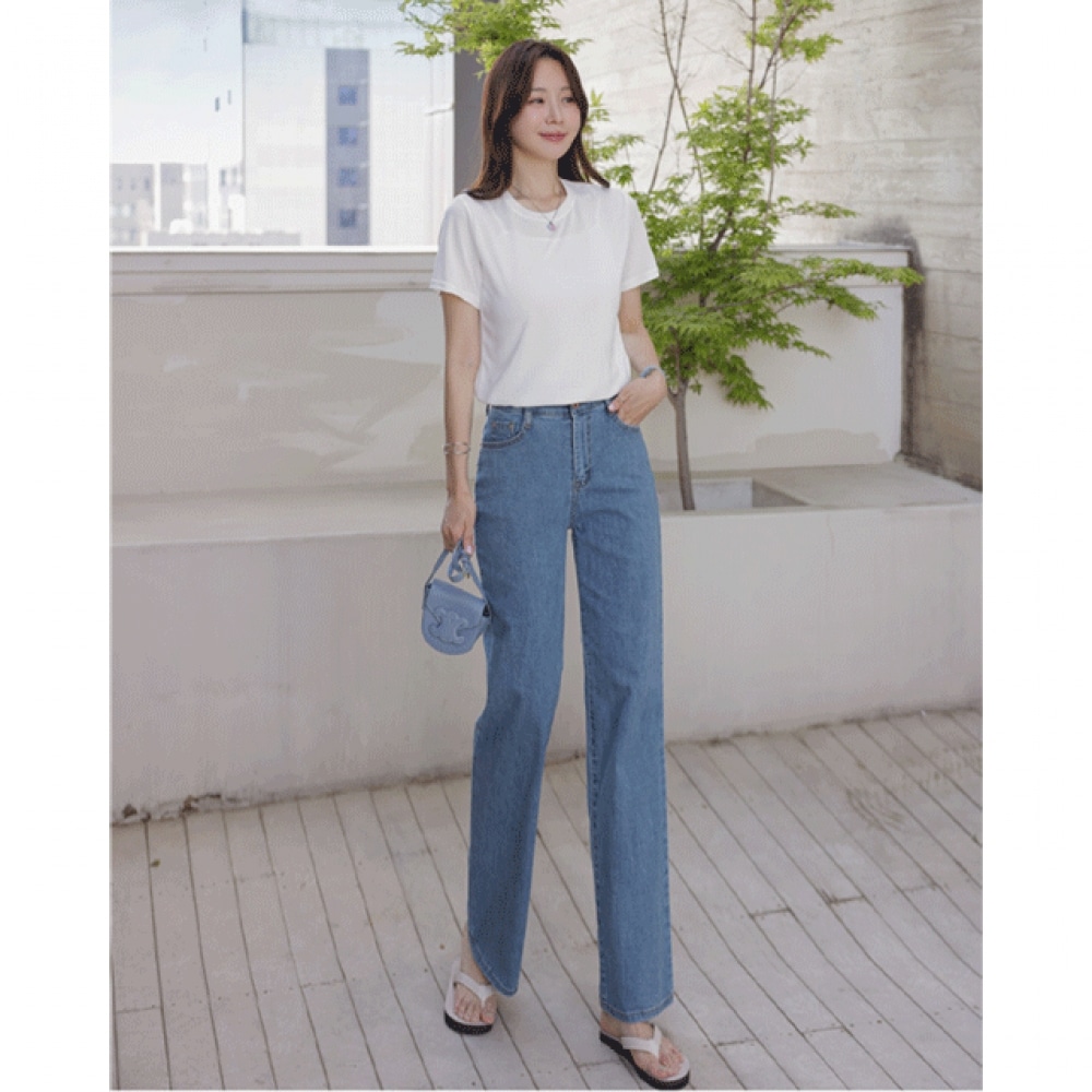 クリック＆ファニー クール＆マジック ワイドデニムパンツ[S,M,L,XLサイズ] 8,235円