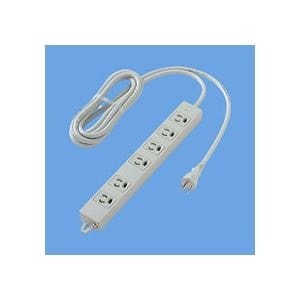 （まとめ）マグネット付 OAタップ3P/6個口 グレー 3.0m WCH2436H 1個[x2]