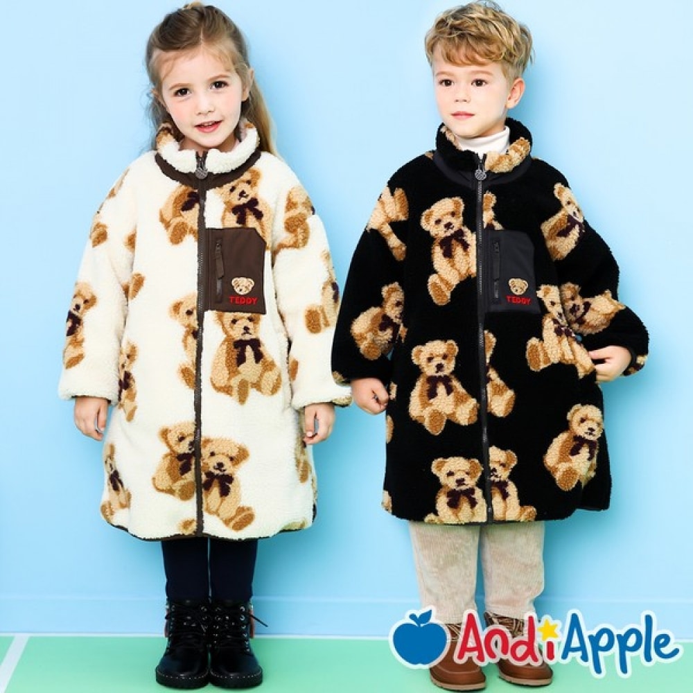 (アンディアップル) かわいいくまのプーさんタンブリングロングコート