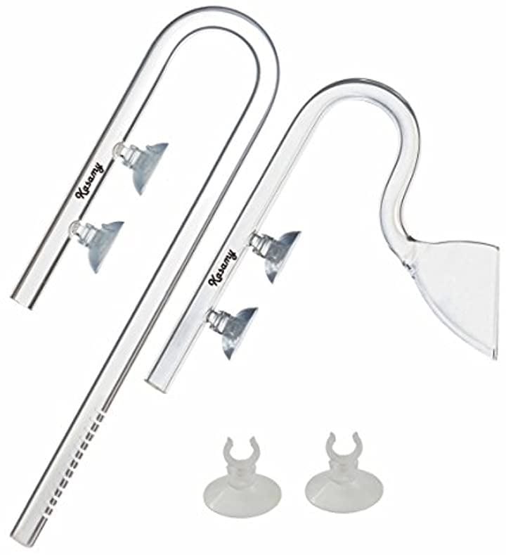 水槽 用 リリィ 型 クリア ガラスパイプ 熱帯魚 アクアリウム 水草 12/16 出水 吸水 クリ