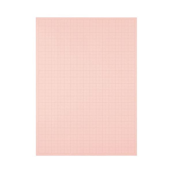 （まとめ） TANOSEE 模造紙（プルタイプ） 本体 7881085mm 50mm方眼 ピンク 1ケース（20枚） 10セット