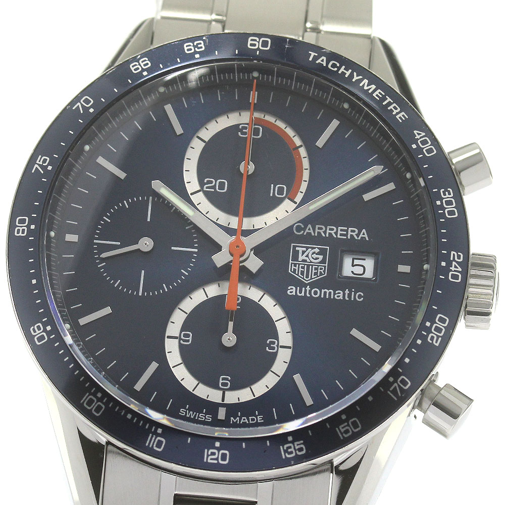 タグホイヤー TAG HEUER CV2015 カレラ クロノグラフ 自動巻き メンズ _844684【中古】その他 ブランド腕時計