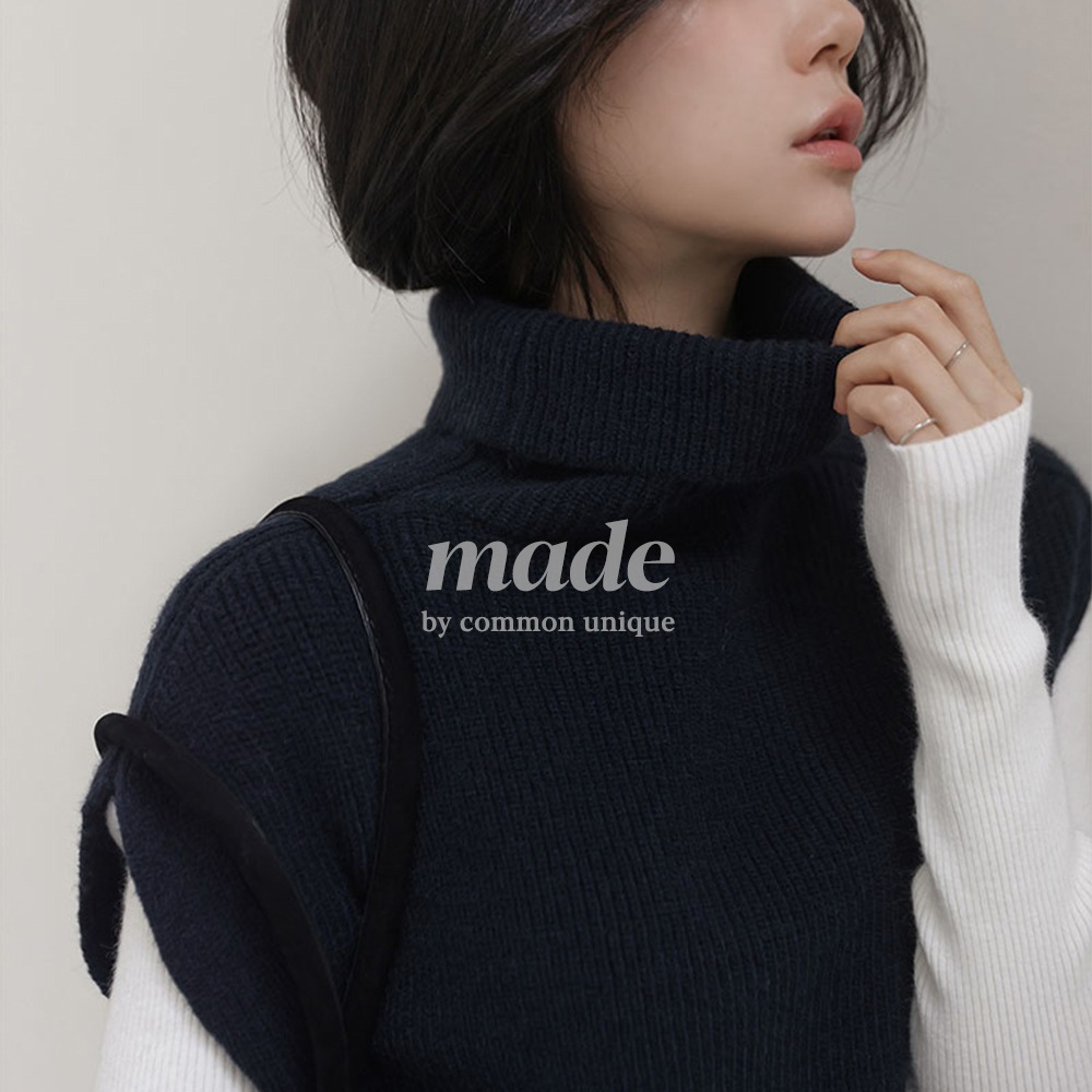 [MADE] エルディバクシーハイネックニットベスト