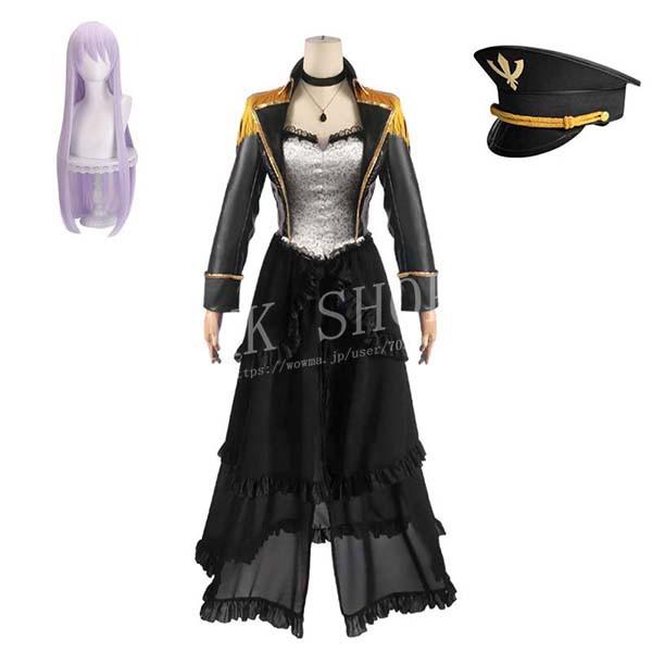 その着せ替え人形は恋をする 風 喜多川海夢 ブラックロベリア コスプレ 黒山梗菜 衣装 帽子ウィッグ 変装 仮装 コスチューム 演出服 アニメ ゲーム