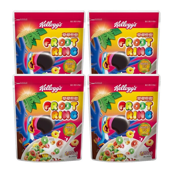ケロッグ フルーツリング フルーツリング シリアル 1200g 4個