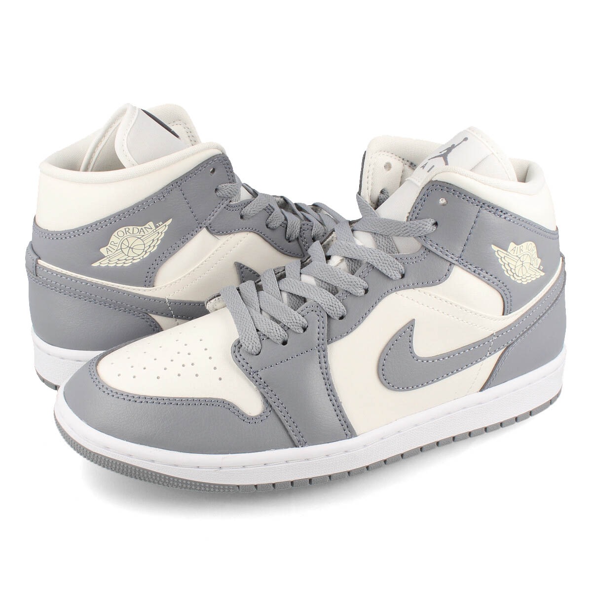 WMNS AIR JORDAN 1 MID SAIL/STEALTH/WHITE