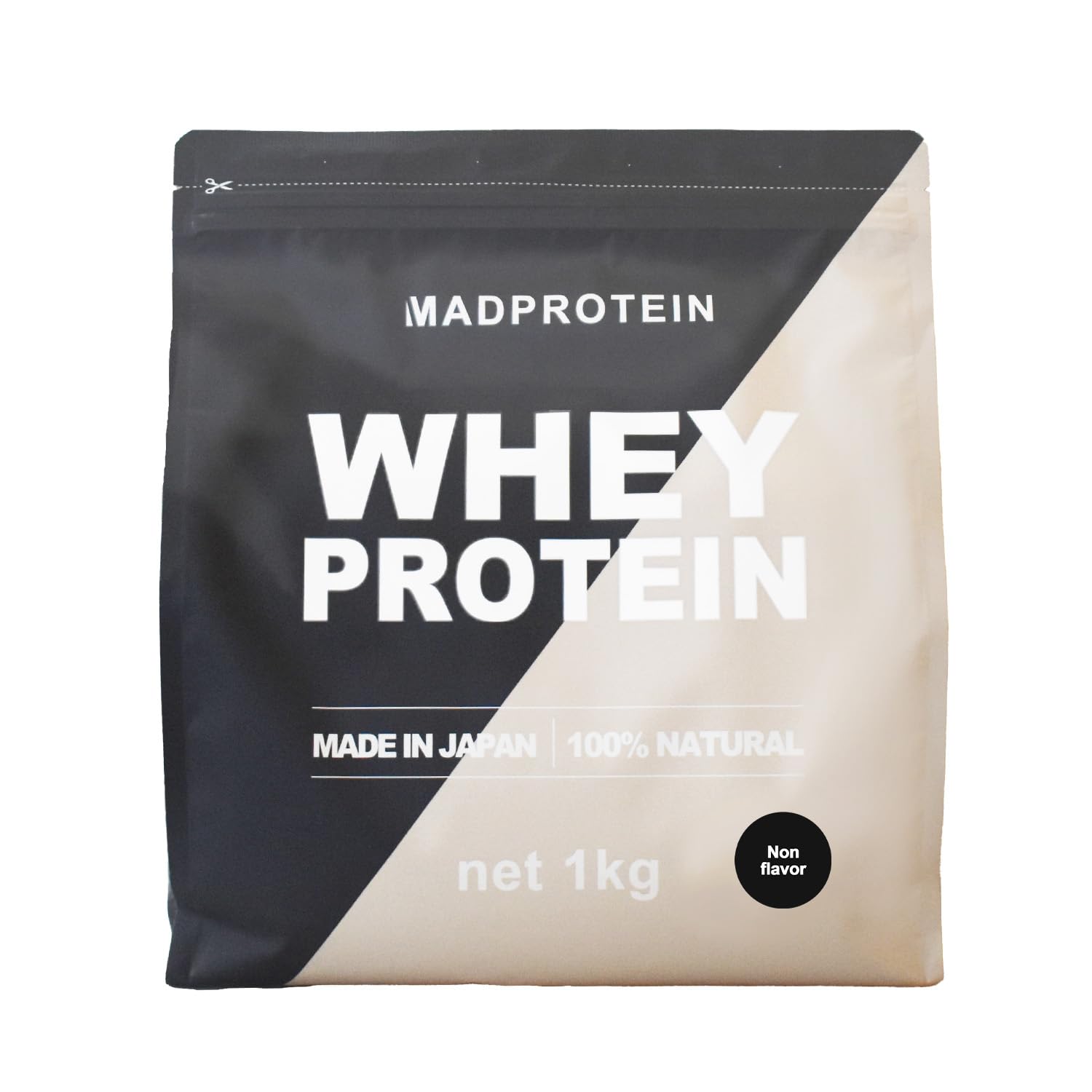 MAD PROTEIN ホエイプロテイン WPC 人工甘味料不使用 国内製造 (プレーン, 1kg)
