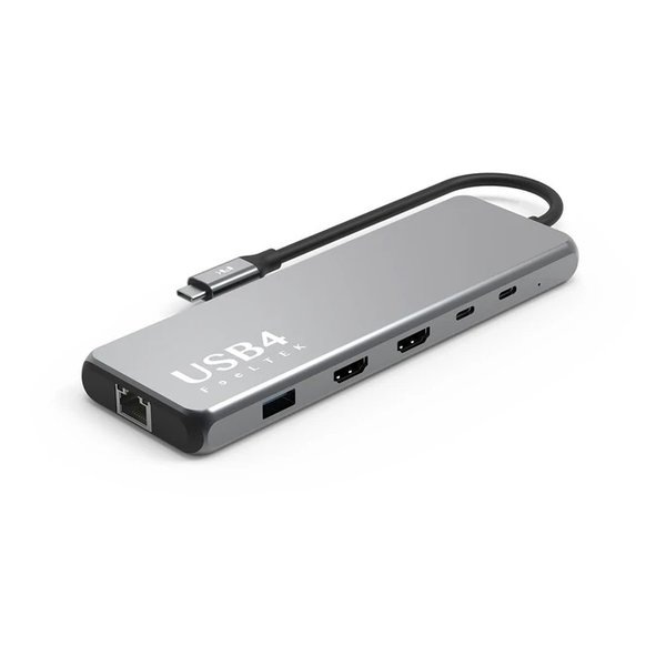 FeeLTEK Portable USB4 10-in-1 USB-C Hub USB4 8K PD対応 変換アダプタ HCM010AP2F