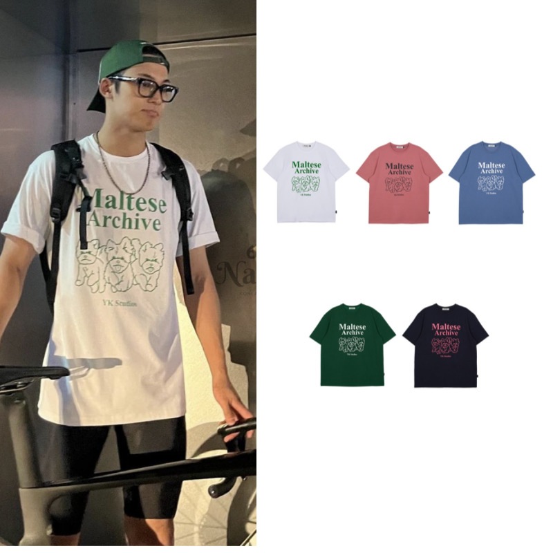 【SEVENTEENmミンギュ着用】Maltese Archive半袖Tシャツ