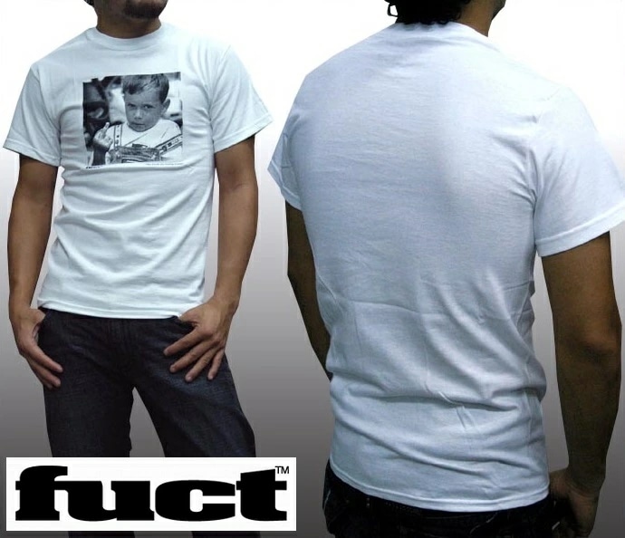 FUCT SSDD ファクト メンズ Tシャツ FUCKIN ホワイト インポート カジュアル ストリート スケーター ブランド スタイル HIPHOP ファッション ヒップホップ ウェアー B系 ア