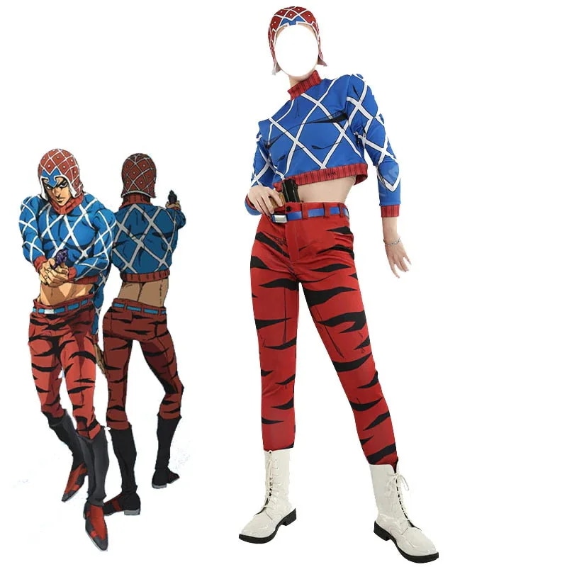 2025ジョジョの奇妙な冒険 黄金の風 CS 服 ガイ・ドミスタック コスプレ アニメ ハロウィン