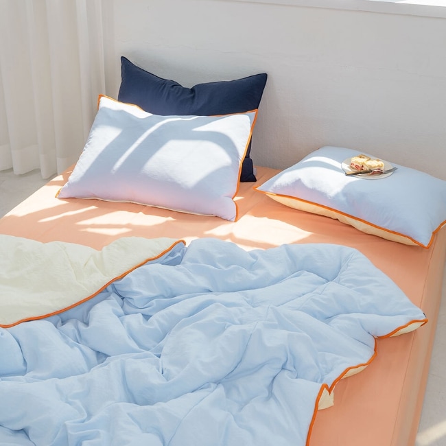 韓国 布団セット 11color SSサイズ マシュマロデザイン 抗菌作用 イブルセット 韓国人気 インテリア お一人様用布団セット