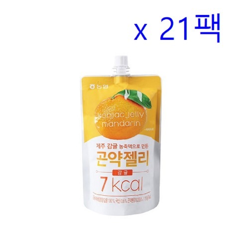 農協食品こんにゃくゼリー柑橘類150g 7パック×3(全21パック)