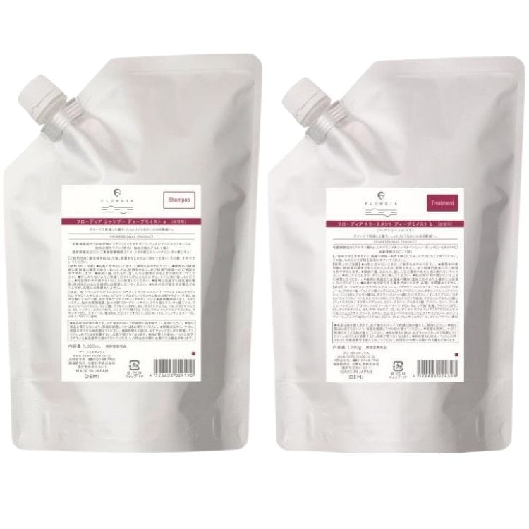 2個セット デミ フローディア シャンプー トリートメント ディープモイスト セット 1000g 詰め替え ダメージケア