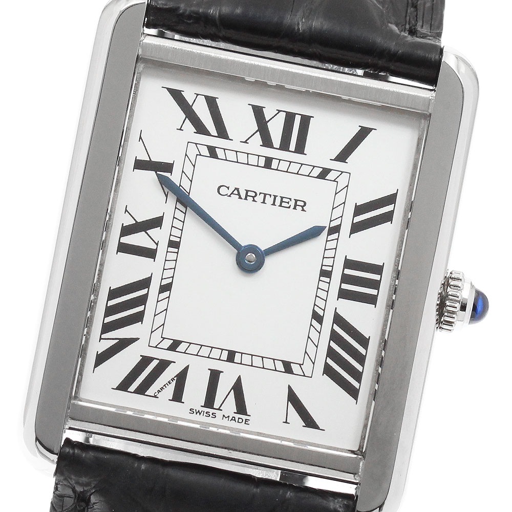 カルティエ CARTIER W5200003 タンクソロ LM クォーツ メンズ 保証書付き_960900【中古】
