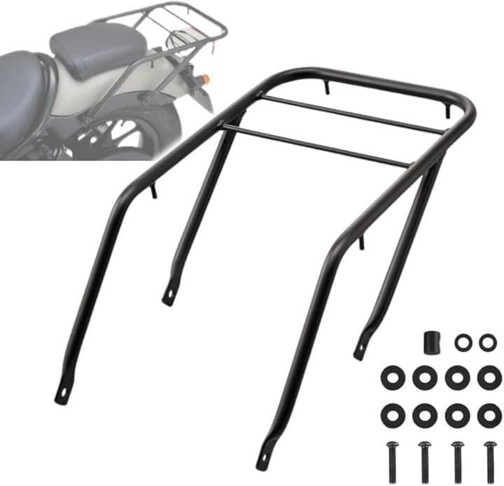 ホンダ レブル250 MC49 レブル500 PC60 2017-2023 専用設計 グラブバーキャリア リアキャリア バイク用 荷台 スチール製 カスタムパーツ