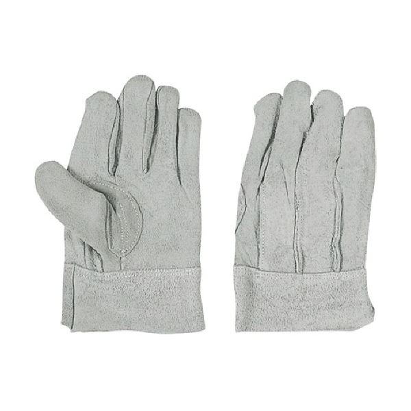 保証書付】 おたふく手袋（まとめ）牛床革背縫い内綿手袋 [x5セット] 1