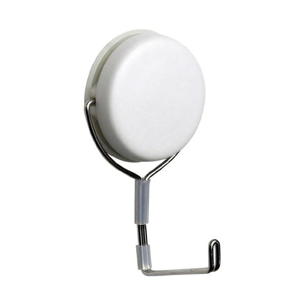 （まとめ）ミツヤ 強力マグネットフック 白 5kg MKY-5-WH [x10セット]