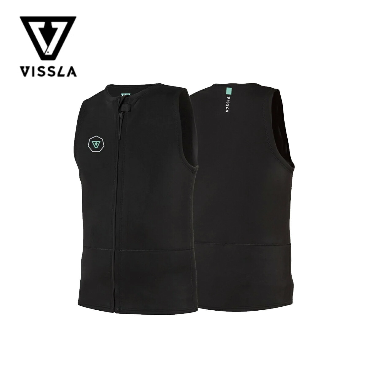 ウェットスーツ ベスト 7 Seas 2mm Front Zip Wetsuit Vest セブンシーズ フロントジップ ウェットスーツベスト ビスラ サーフィン サーフ ブラック MW02SFZV
