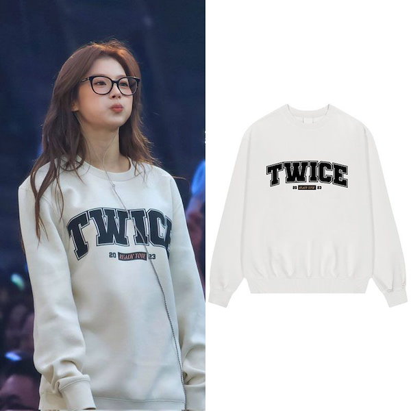 TWICE ready to be マンツーマン トレーナー XL 黒 TWICE ready to be マンツーマン トレーナー XL 黒（商品一覧