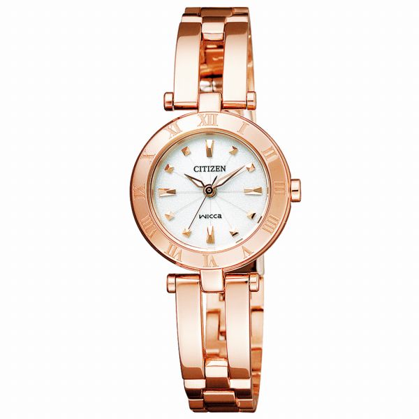 取寄品 正規品 CITIZEN シチズン ウィッカ NA15-1573C wicca ラウンドフェイス ソーラーテック レディース腕時計