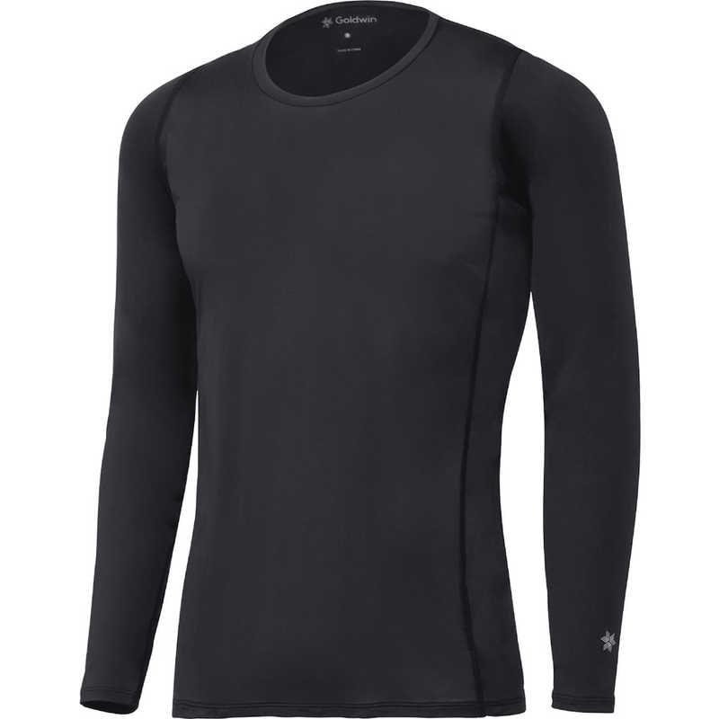 ゴールドウィン　C3fit(シースリーフィット) メンズ クーリングロングスリーブ ブラック 1(S) 【返品交換不可】　GC65101