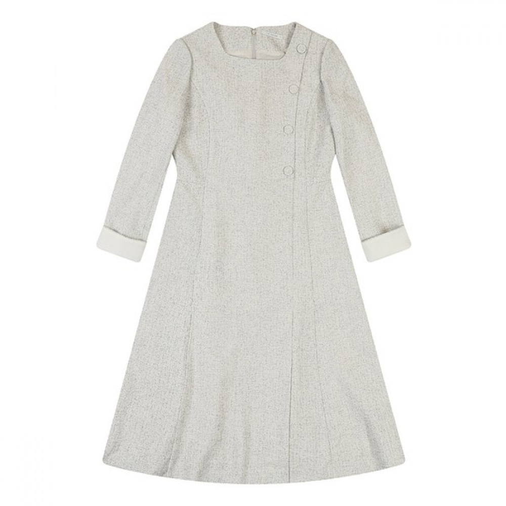 (ミスセンス) スクエアネックボタンドレス_MB32OPM102A