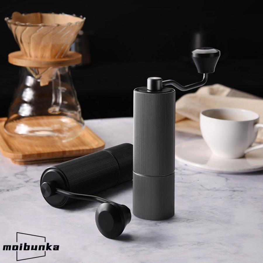 [2026年/設計新規/出荷が早い]手挽きコーヒーミル 手動式 コーヒーグラインダー コーヒー豆挽き器 コーヒーミル 手動 タイムモア 新しいより大きな容量30グラム 粗さ調整可能 軽量とても良い