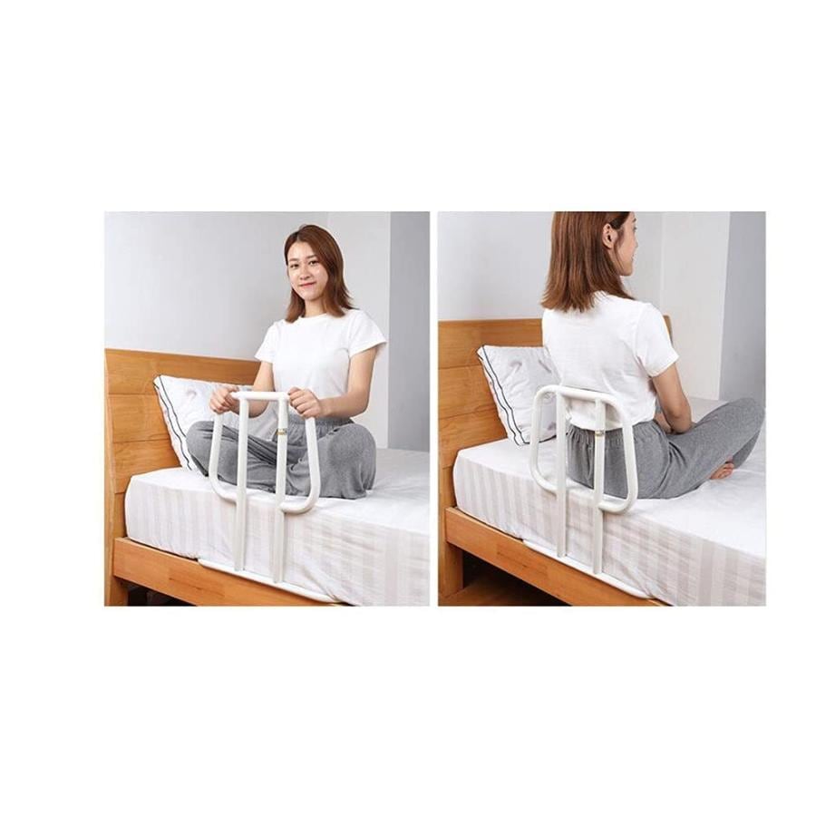 ベッド用手すり サイドレール 介護用品 ベッドガード 布団ガード ずれ防止 差し込みタイプ 簡単設置 スチール ハイタイプ高さ53cm 高強度フレーム
