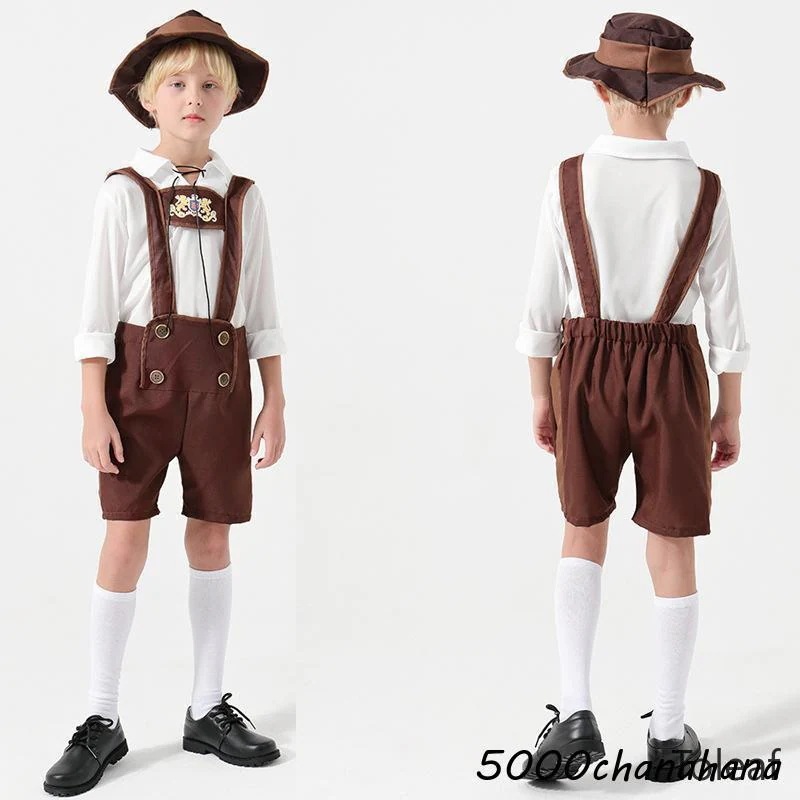 男性上下セット 男の子 テージ衣装 ミュンヘンのビール祭り服装 衣装 [本日のセール]大人子供 仮装 オクトーバーフェスト パーティー メンズ ドイツ風