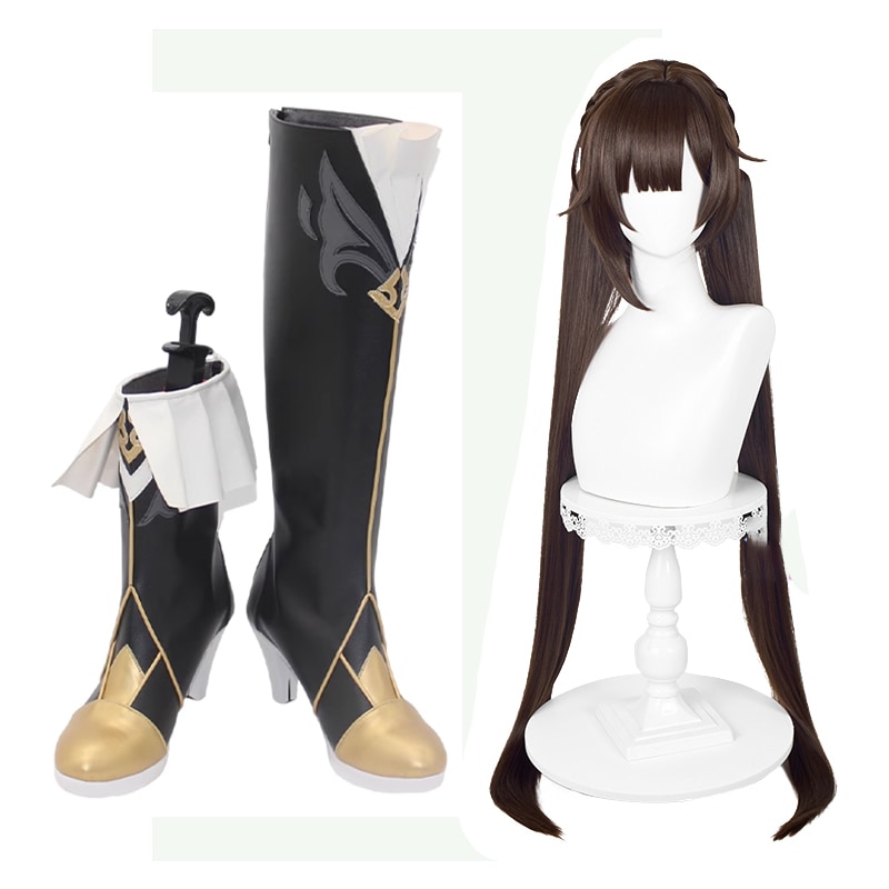 素裳 スショウ コスプレ靴 ブーツ ウィッグ付き コスプレ 演出服 アニメ 祭り ハロウィン クリスマス 学園祭 文化祭 仮装