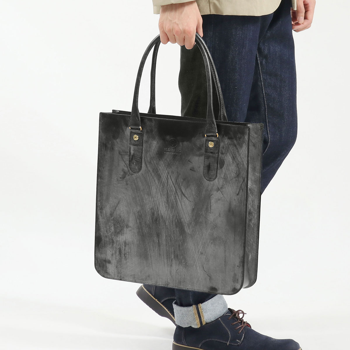 おしゃれ 薄マチ ビジネス Bag Tote Handle 2 自立 01 6087 本革 トートバッグ カラー Cigar ダークブラウン Prettypoisonbar Com