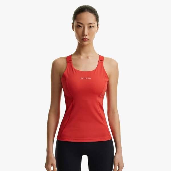 女性トレーニングカラートップ SPHPCNSL251WRED 710177