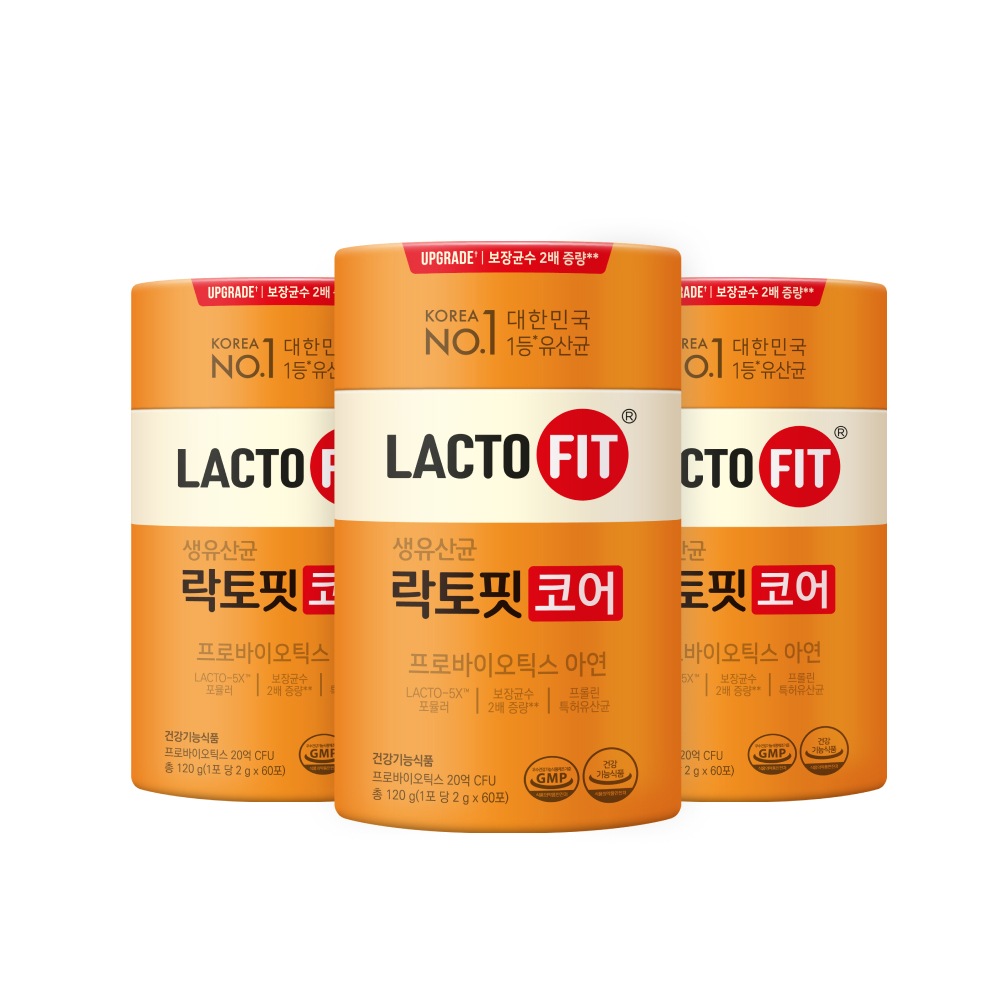 1+1+1 生乳酸菌 lactofit core コアマックス 60包*3個セット