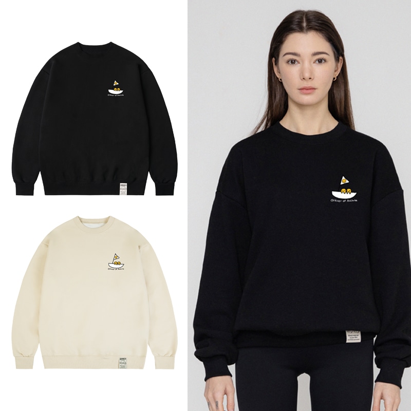 [UNISEX] Sailboat Smile Sweatshirt_2color