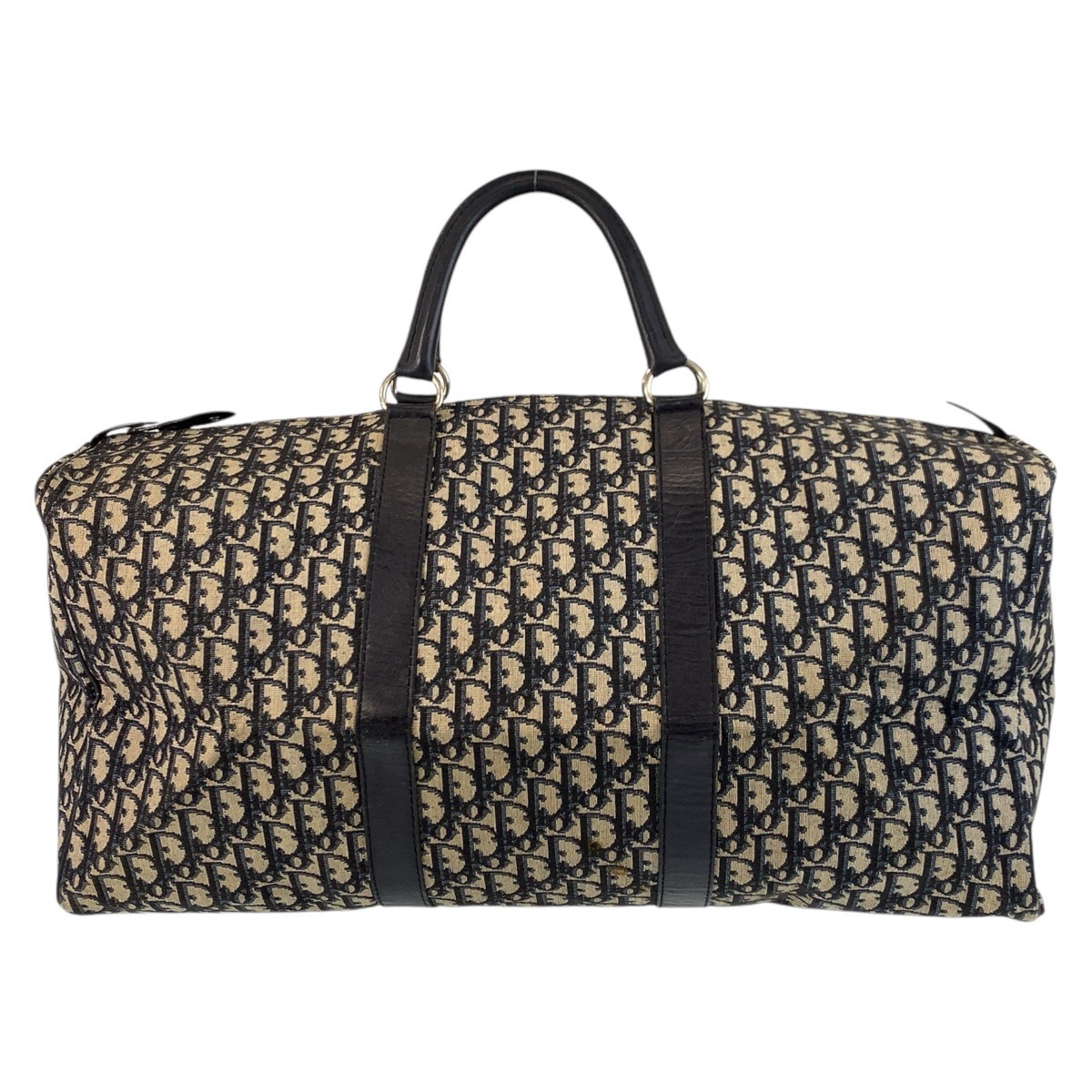 ヴィンテージ トロッター ネイビー シルバー金具 キャンバス/レザー ボストンバッグ レディース 502067